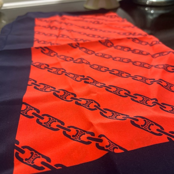 Celine Vintage Chain Pattern Scarf - Picture 1 of 8
